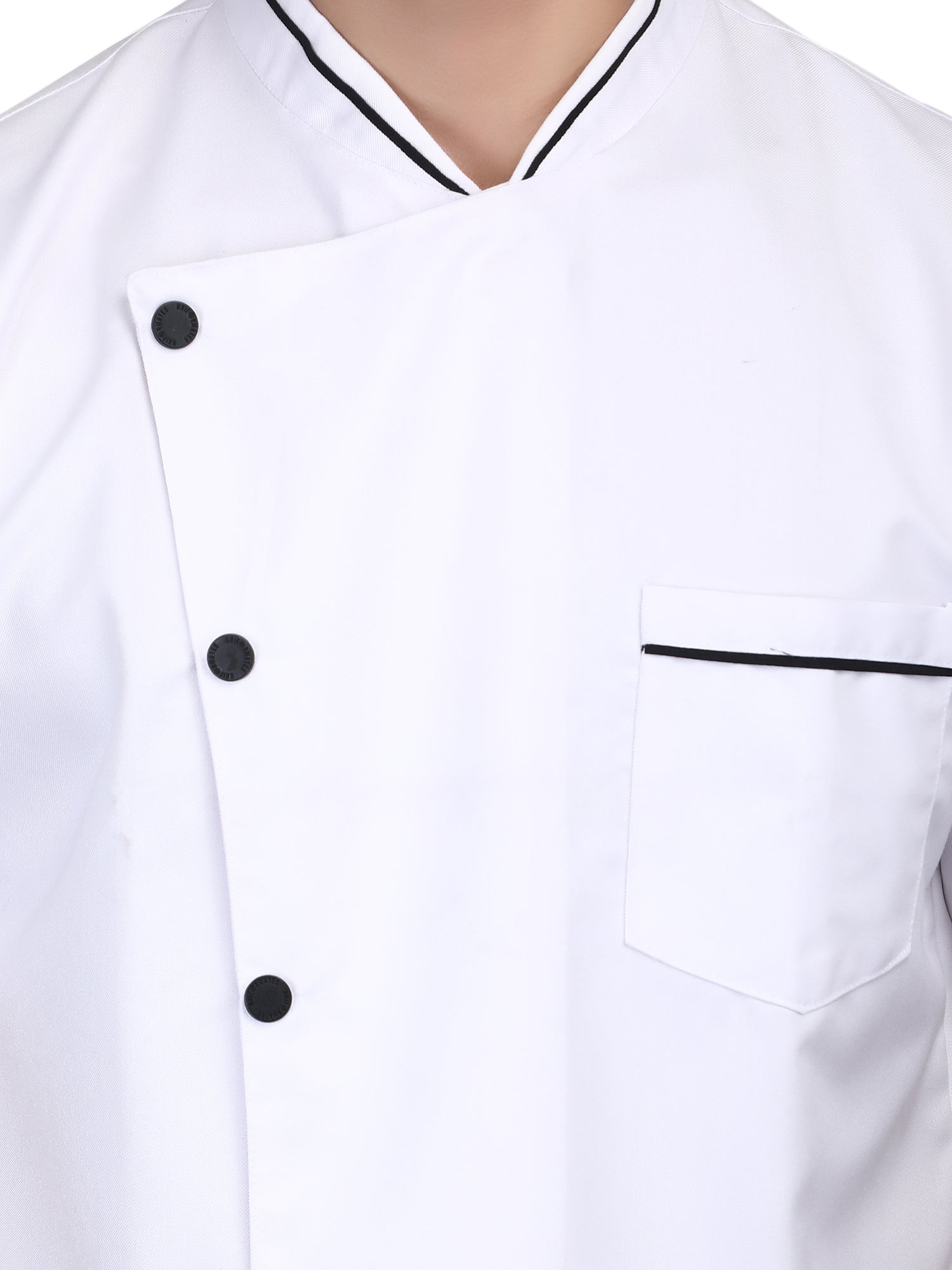 Long Sleeves Men Women Kitchen Chef Jacket Coat Uniform Costume for Food Service Caterers and Culinary Professional – White