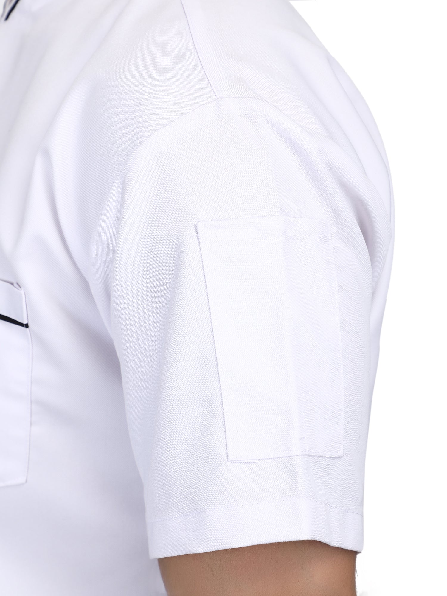 Long Sleeves Men Women Kitchen Chef Jacket Coat Uniform Costume for Food Service Caterers and Culinary Professional – White