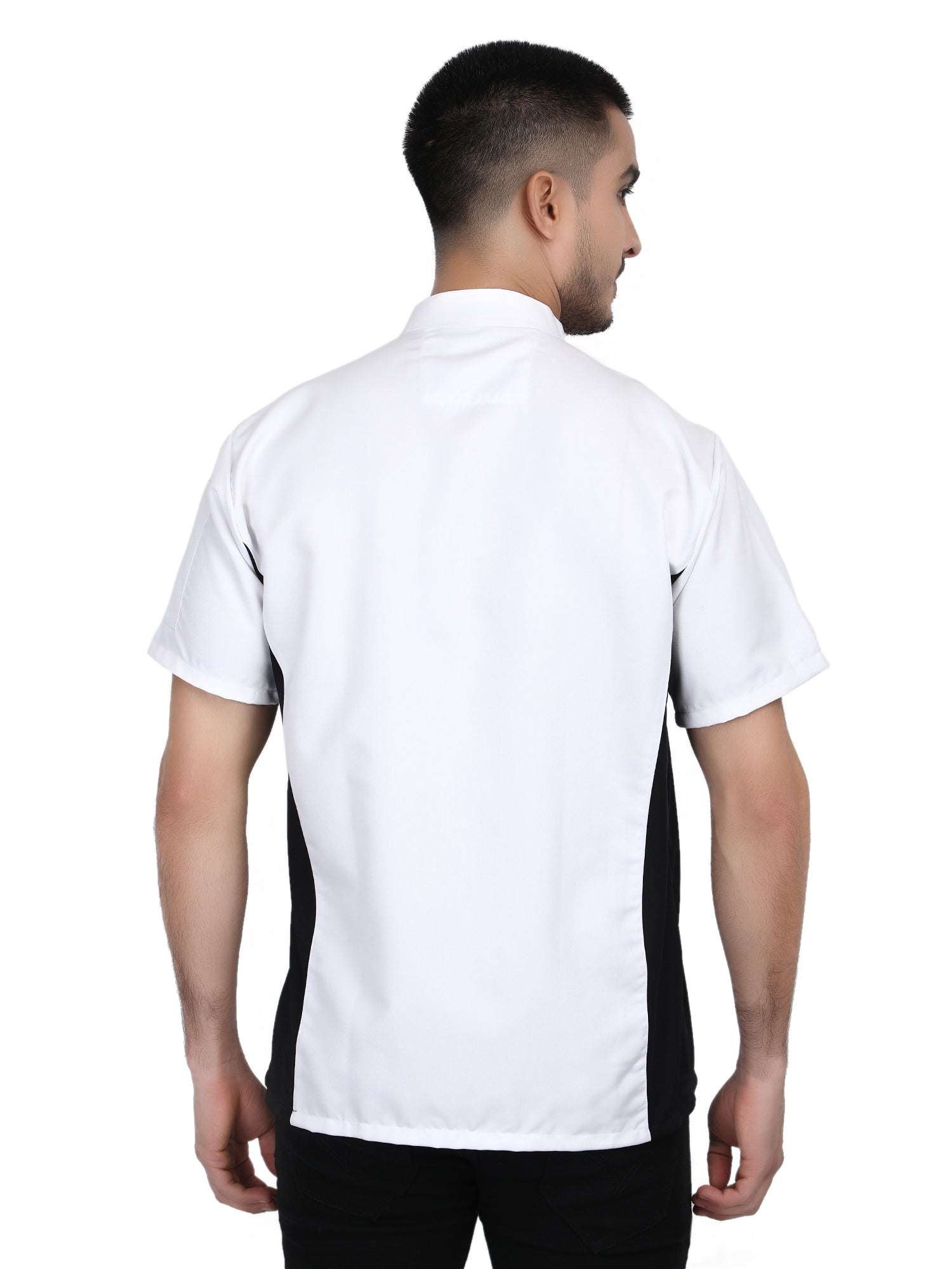 Short Sleeves side Mesh Vented Chef Coat Jacket Uniform Unisex for Food Service, Caterers, Bakers and Culinary Professional