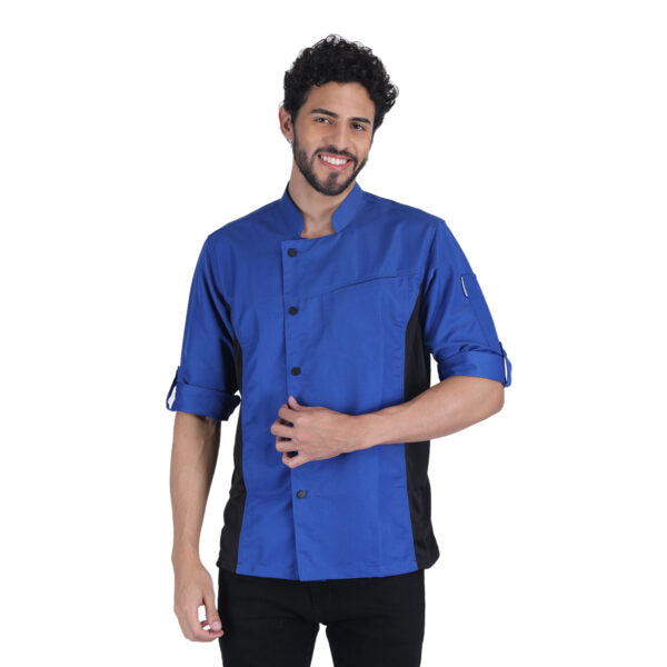 Unisex Asymmetrical Chef Coat Jacket with Side mesh for All kind of Chefs