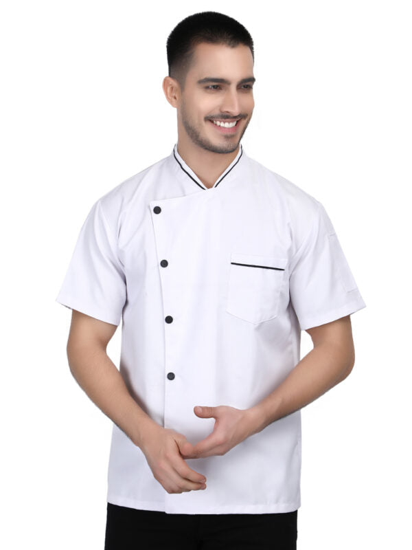 Short Sleeves Men women Kitchen Chef jacket coat Uniform costume for Food service Caterers and Culinary professional
